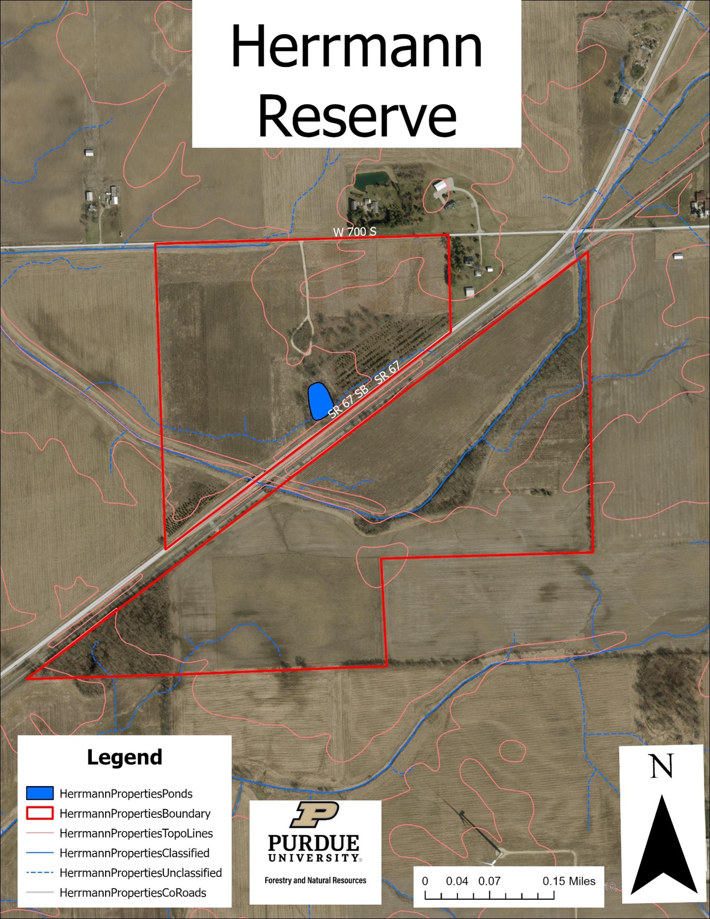 Ariel view of the Herrmann Reserve